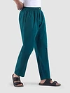 Teal Blue Regular-fit Pyjamas