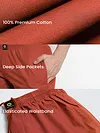 Rust Orange Regular-fit Pajamas