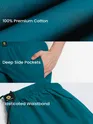 Teal Blue Regular-fit Pyjamas