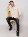 Creamy White RFD Cotton Shirt for Men
