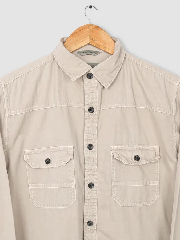 Creamy White RFD Cotton Shirt for Men