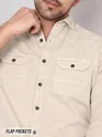 Creamy White RFD Cotton Shirt for Men