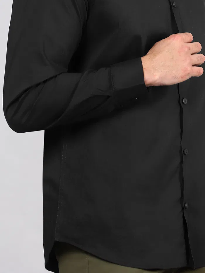 Lunar Black - Formal Shirts For Men