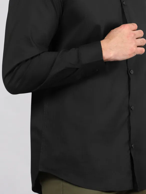 Lunar Black - Formal Shirts For Men