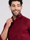 Rustic Burgundy - Formal Shirts For Men