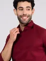 Rustic Burgundy - Formal Shirts For Men