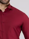 Rustic Burgundy - Formal Shirts For Men