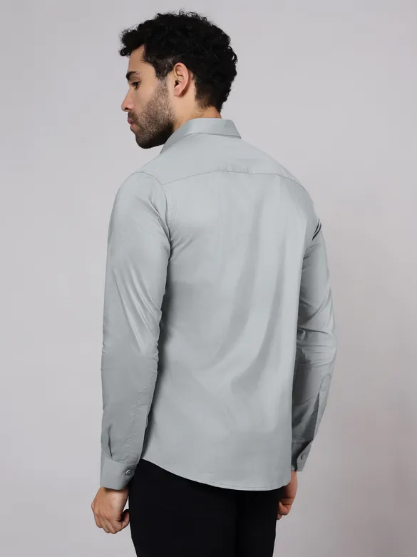 Elephant Grey - Formal Shirts For Men