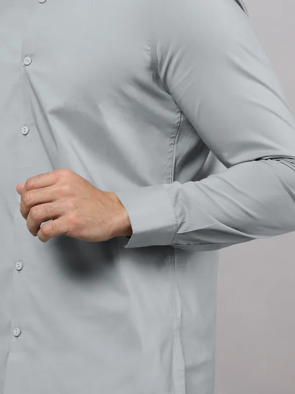 Elephant Grey - Formal Shirts For Men