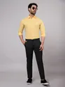 Pale Yellow - Formal Shirts For Men