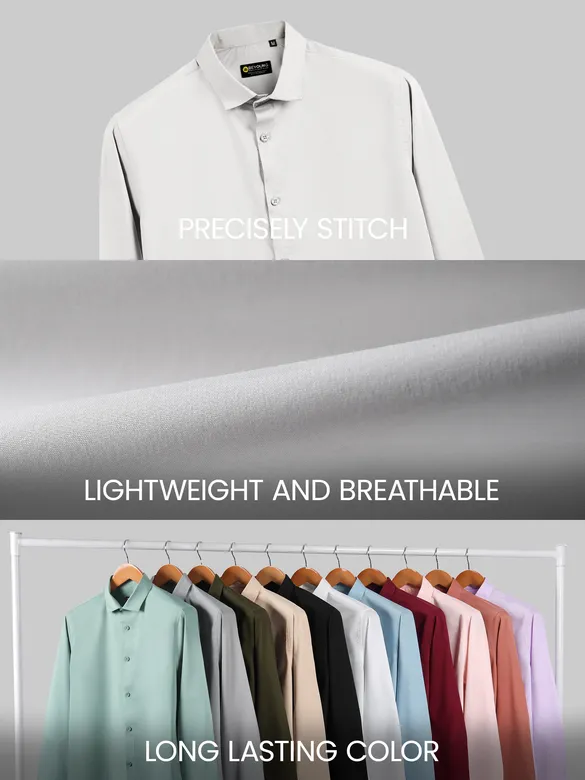 White - Plain Cotton Shirts