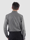 Ash Grey?Stripe Button Down Collar Shirt