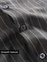 Ash Grey?Stripe Button Down Collar Shirt
