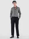 Ash Grey?Stripe Button Down Collar Shirt