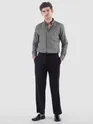 Ash Grey?Stripe Button Down Collar Shirt
