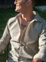 Beige Laser Cut Shirt