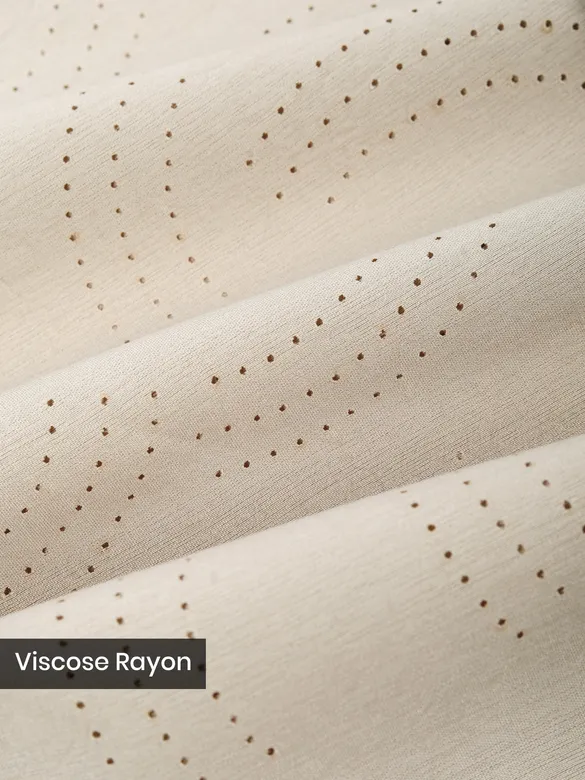 Beige Laser Cut Shirt