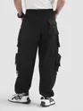 Black 11 Pocket Buckle Cargo Pants