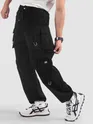 Black 11 Pocket Buckle Cargo Pants