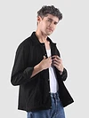 Black Waffle Corduroy Shacket