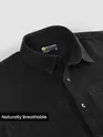 Black Welt Pocketed Shirt