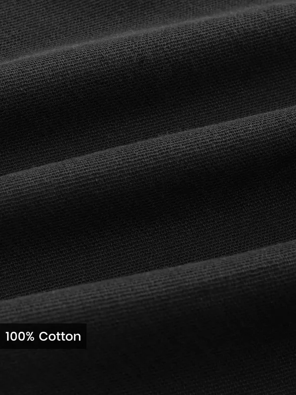 Black Welt Pocketed Shirt