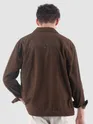 Brown Waffle Corduroy Shacket