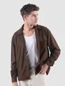 Brown Waffle Corduroy Shacket