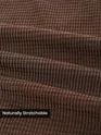 Brown Waffle Corduroy Shacket
