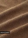 Caramel Brown Lazer Cut Floral Textured Corduroy Shirt