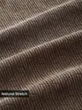 Coffee Brown Lazer Cut Floral Textured Corduroy Shirt