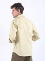 Cream Textured Cotton Shirt