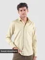 Cream Textured Cotton Shirt