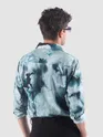 Crystal Blue Marble Print Shirt