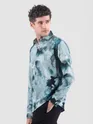Crystal Blue Marble Print Shirt