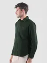 Dark Green Welt Pocketed Shirt