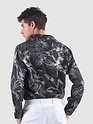 Dark Grey Bold Flower Print Shirt
