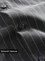 Dark Grey Stripe Button Down Collar Shirt
