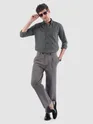 Dark Grey Stripe Button Down Collar Shirt