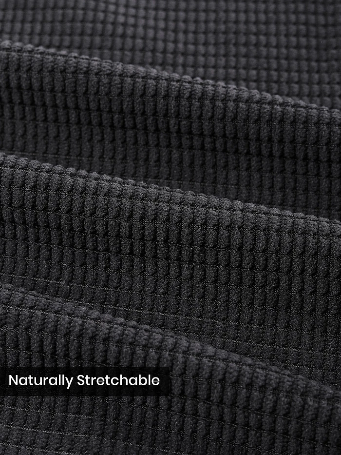Dark Grey Waffle Corduroy Shacket