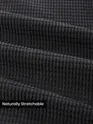 Dark Grey Waffle Corduroy Shacket