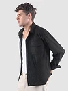 Dark Grey Waffle Corduroy Shacket