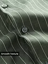Dark Sage Green Stripe Button Down Collar Shirt
