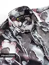 Grey Abstract Tropical Print Shirt