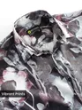 Grey Abstract Tropical Print Shirt