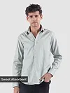 Grey Textured Cotton Shirt