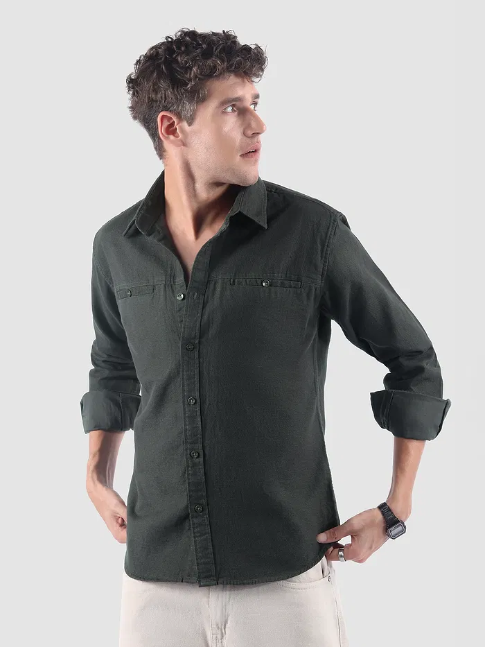 Grey Welt Pocketed Shirt