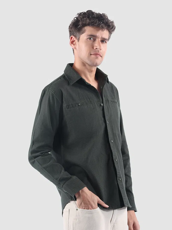 Grey Welt Pocketed Shirt