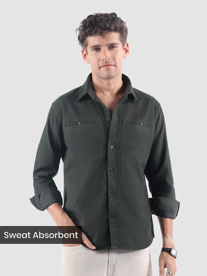 Grey Welt Pocketed Shirt