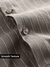 Khaki Stripe Button Down Collar Shirt